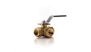 33D Brass 3 Way Ball Valve