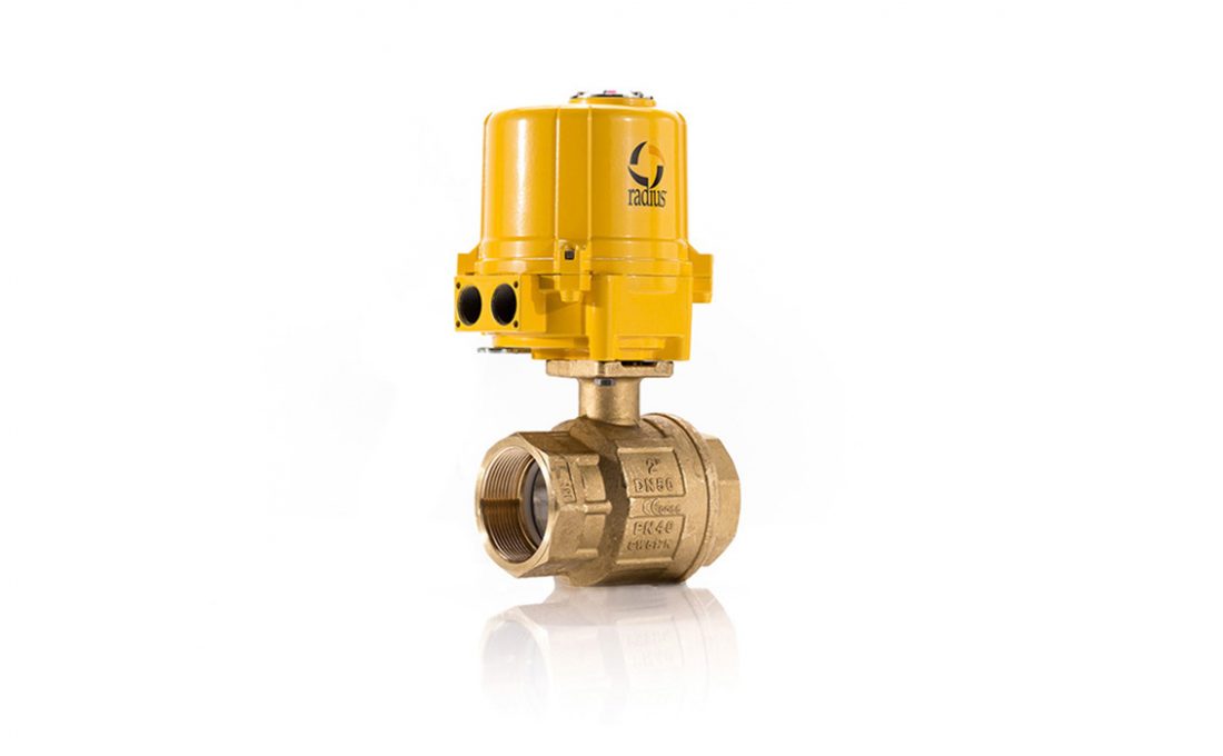 Electric 22D Brass Ball Valve Assembly