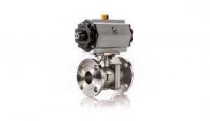 Pneumatic 9150 Flanged Ball Valve Assembly